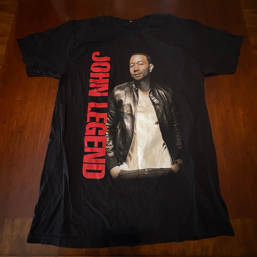 John Legend Tour 2017 Concert T-Shirt Men's Large R&B Soul Pop Tour Dates Merch